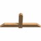 Ekena Millwork Eugene Smooth Timber Gable Bracket, Western Red Cedar, 60"W x 25"H x 3 1/2"D x 5 1/2"F, 10/12 Pitch GBW060X25X0406EUG00SWR - alternate 2